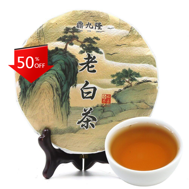 HelloYoung Landscape CHinese White Tea Old Bai Cha Tea Leaf Cake 350g Health Tea