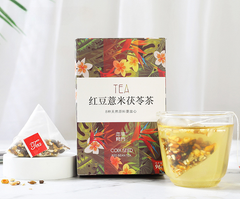 Red Bean and Coix Seed Bagged Tea Barley Tartary Buckwheat Triangle Tea Bag 96g