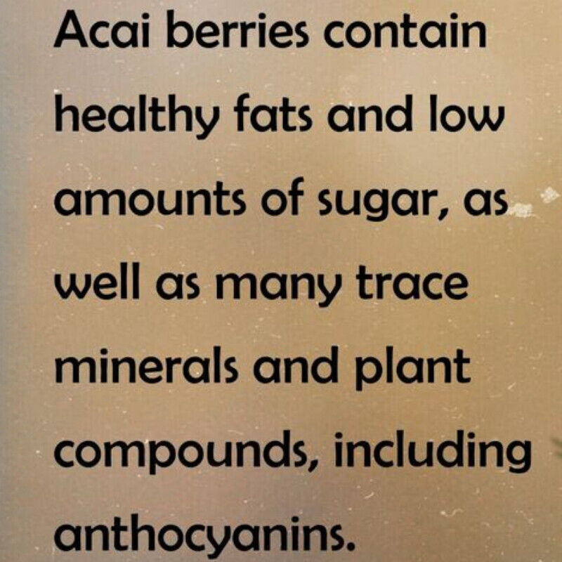 Acai Berry Powder Organic Pure Freeze Dried Wholesale 1.1 lb 17.6 ounces