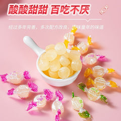 Retro Assorted Fruit Hard Candy - Tangy Sour Sweets