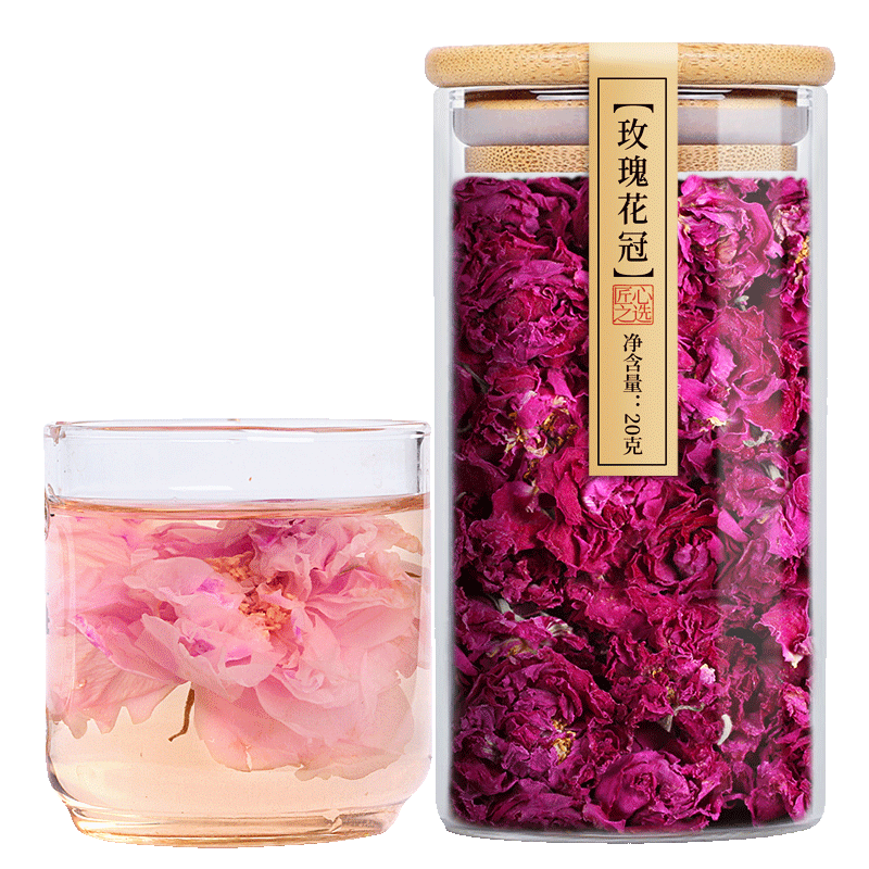 Dried Flower Rose Tea Large Rose Corolla Double Dried Rose Petals Health Tea
