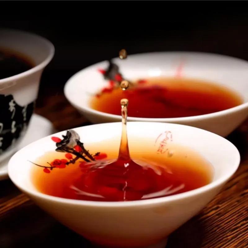 Aged Wild Black Gold Luzhou Fragrance Tea Yunnan Menghai Pu'er Ripe Tea