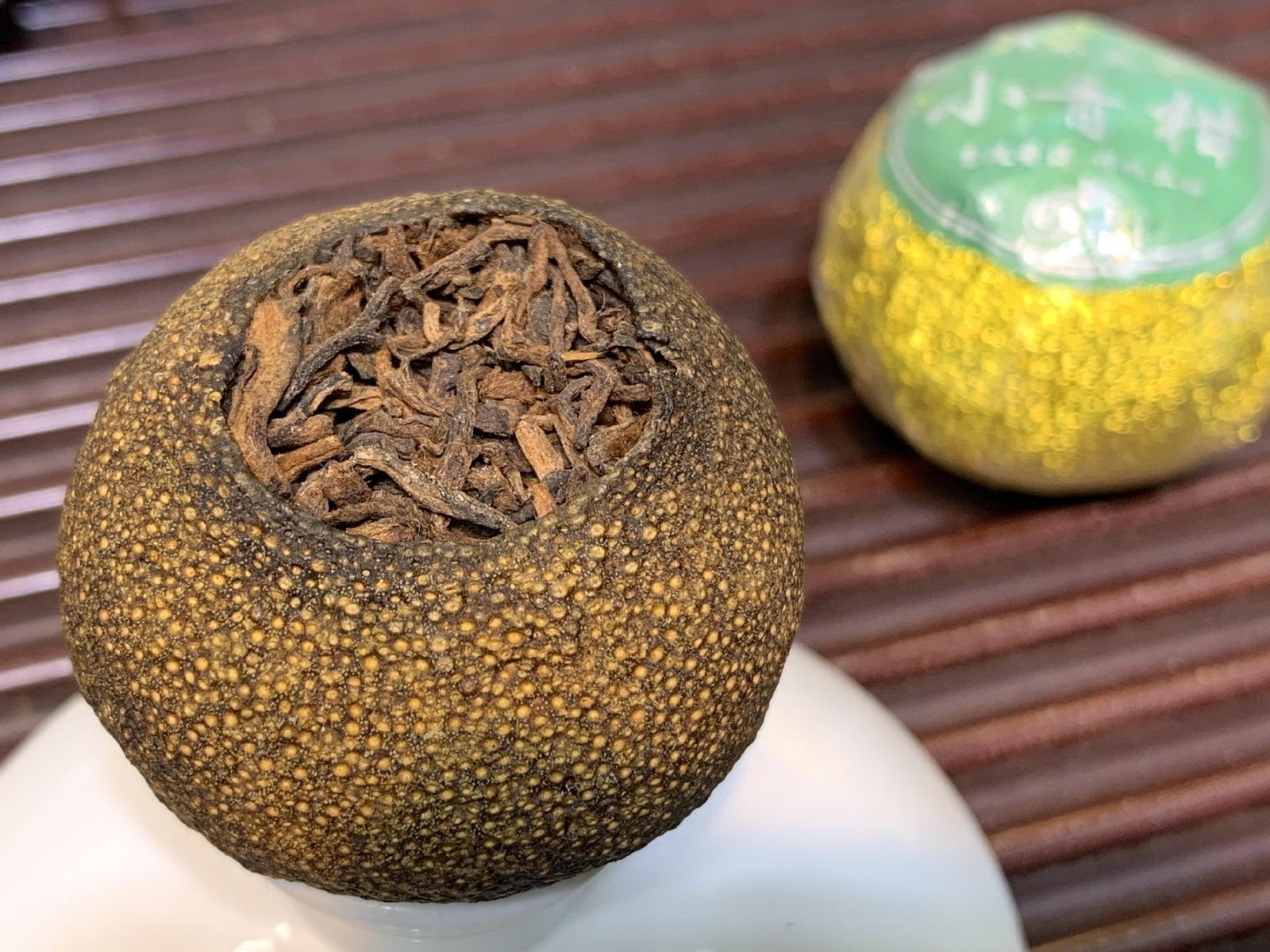 Xinhui Raw Sun-dried Small Green Citrus Bulk Puerh Tea Chen Pi Small GreenCitrus