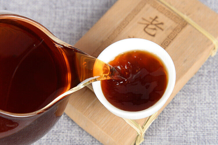 Puerh Tea Old Tea Head Golden Bud Brick Tea 250g Cooked Brick 10 Years