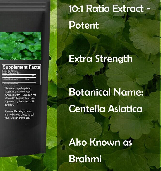 Gotu Kola Extract Powder 17.6oz Centella Asiatica