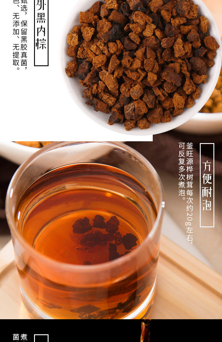Authentische Chaga Premium Qualität Chaga Granulate 200g/Dose essbare Pilze