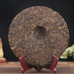 357g Xishuangbanna Spring Tea Yunnan Ripe Puerh Tea  Royal Tribute Gold Cake
