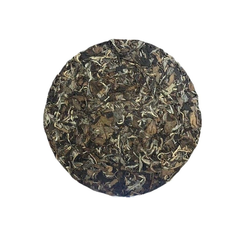 HelloYoung 350g Fuding high mountain white tea aged day sun old tea cake gongmei shoumei