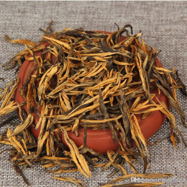 HelloYoung New Dianhong Black Tea Bud Need Gold Grade Gold Dianhong Single Bud Tea250g