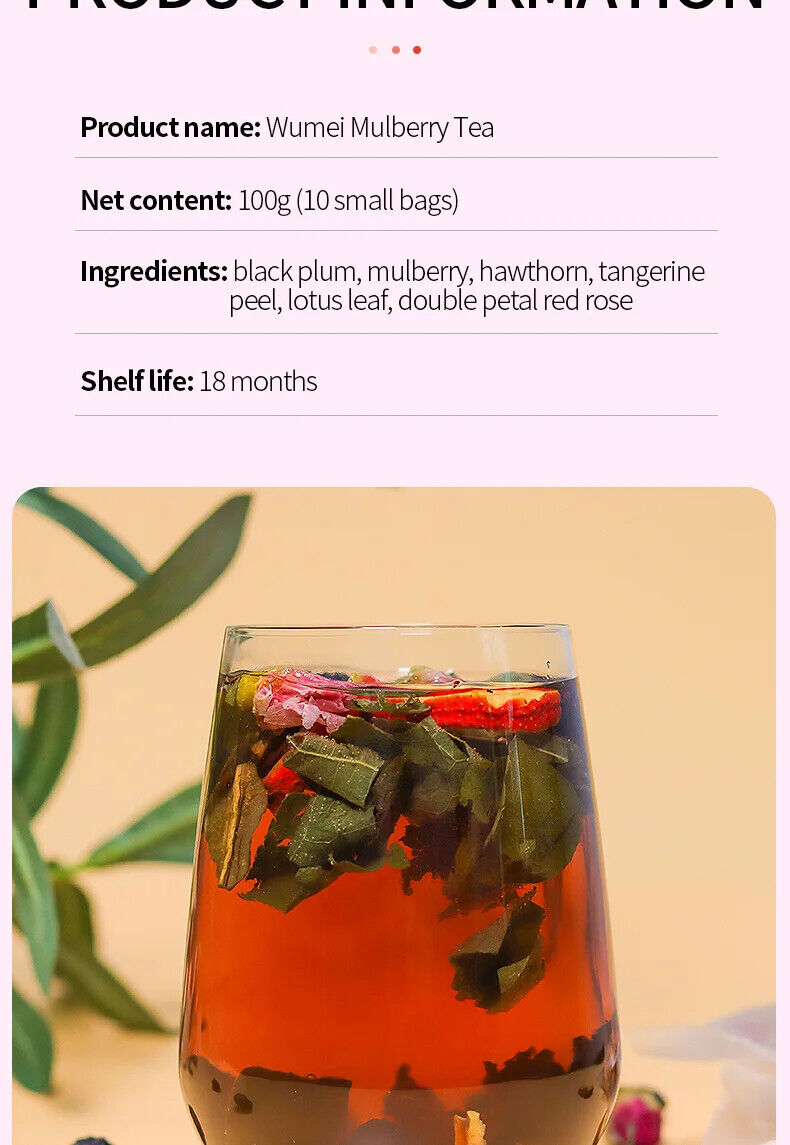 Product Name: Wumei Mulberry Tea Healthy Herb Tea Bag 100g/3.52oz