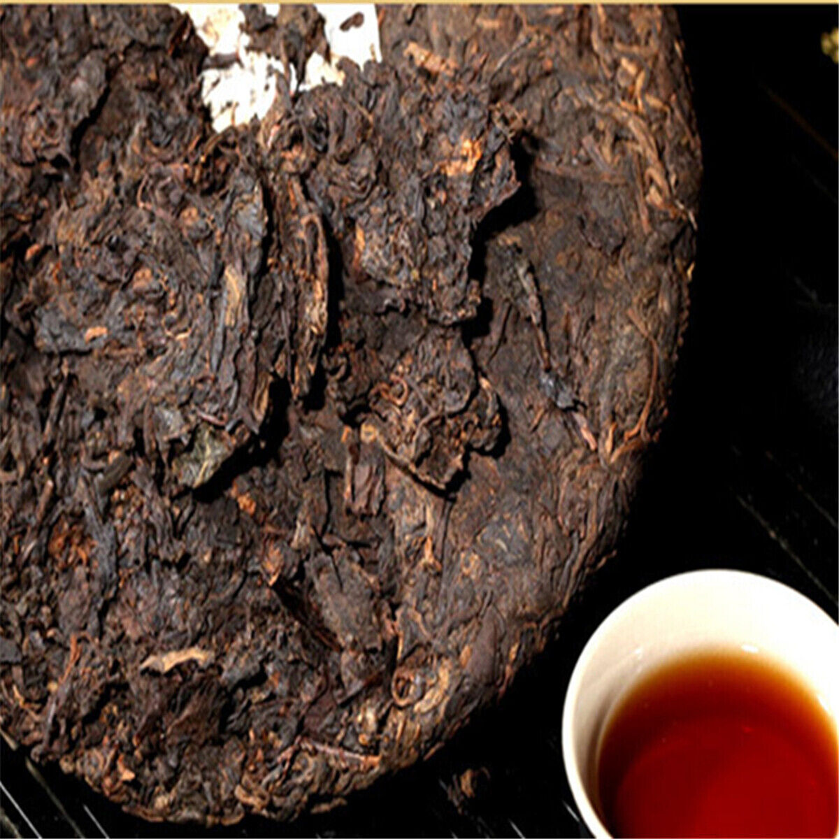 357g No.tea tree Yunnan Ripe Puer Tea Black Tea Puerh Cake Ancient Pu-erh