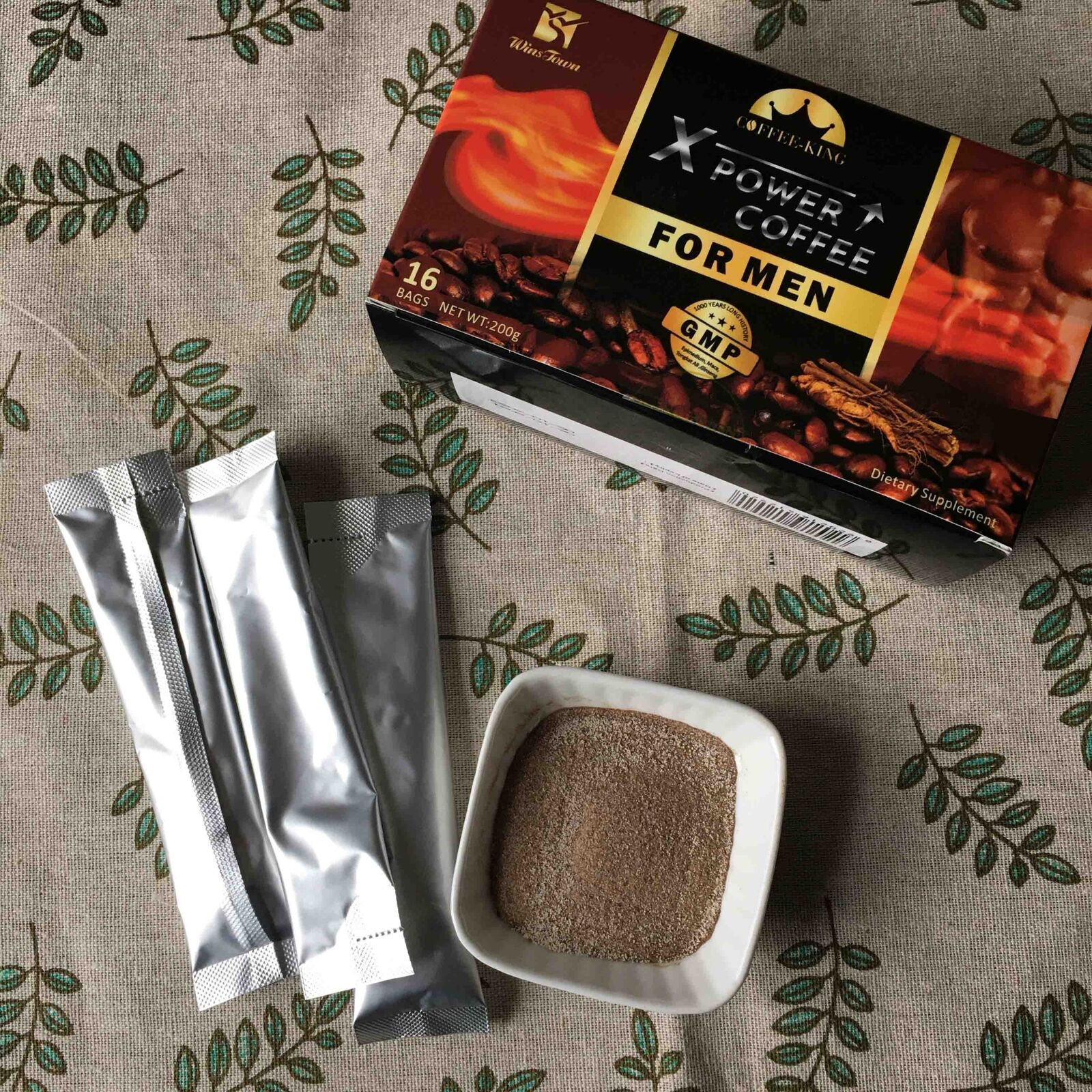 Man X-power Kaffee Custom Maca Bio Kräuter Instant Black Coffee 200g