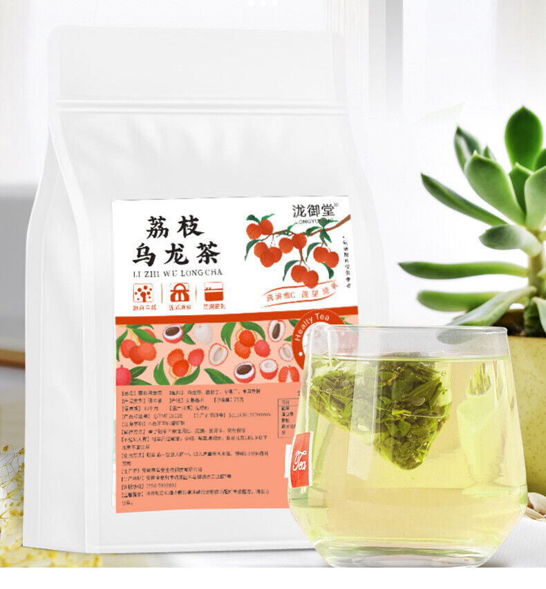 Lychee Oolong Fruit Tea Combo Cold Hot Brew Herbal Tea Bags