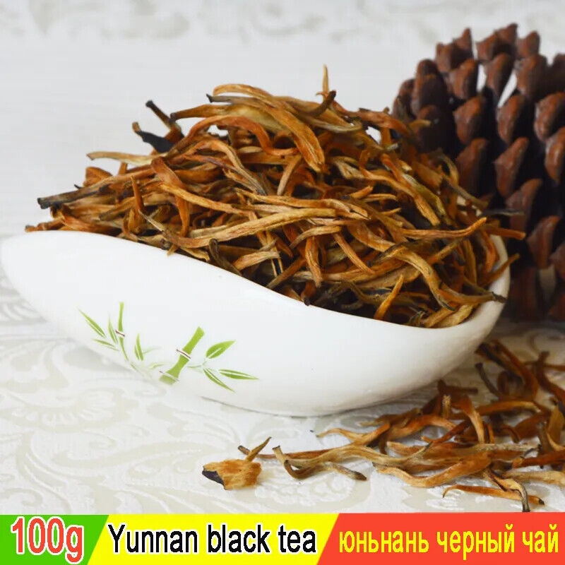 HelloYoung New Fengqing Dian Hong Famous Yunnan Black Tea, Organic Tea Dianhong 100g
