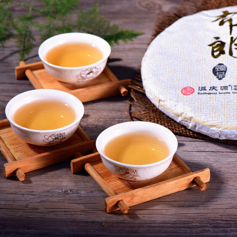 Aged Pu'er Raw Tea Pressed Tea Cake  Natural Old  Puerh Green Tea 357g/12.59oz