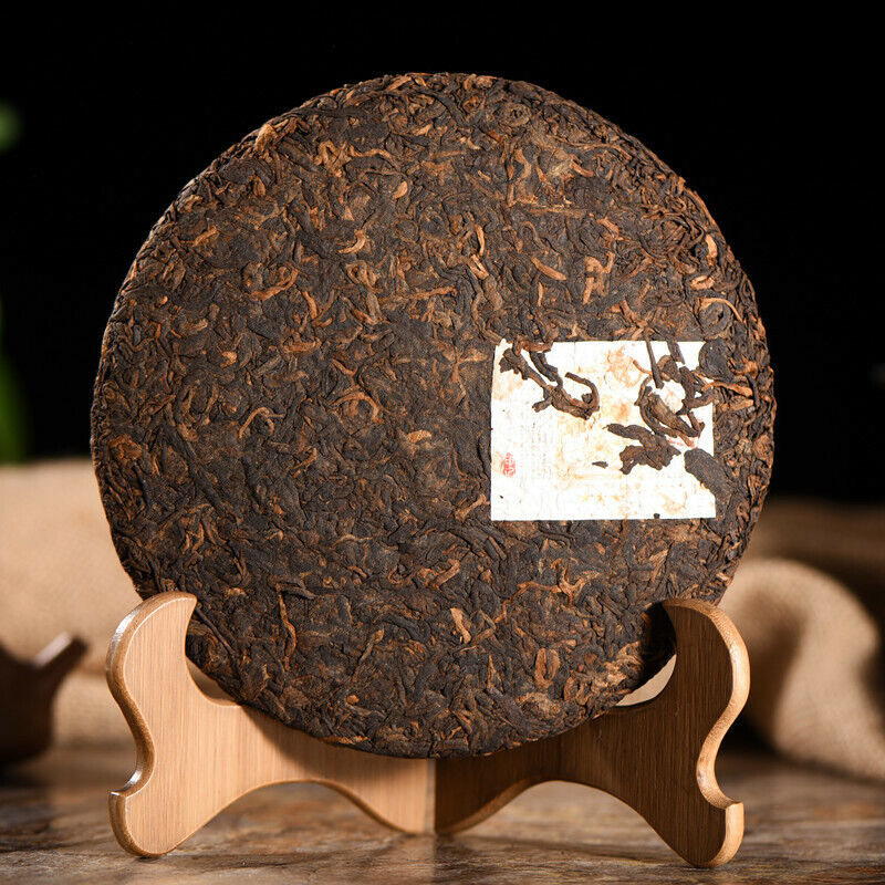 Abnehmen 357g Gelber Siegel Puerh Gekochter Tee Kuchen Gesundheit Schwarzer Tee