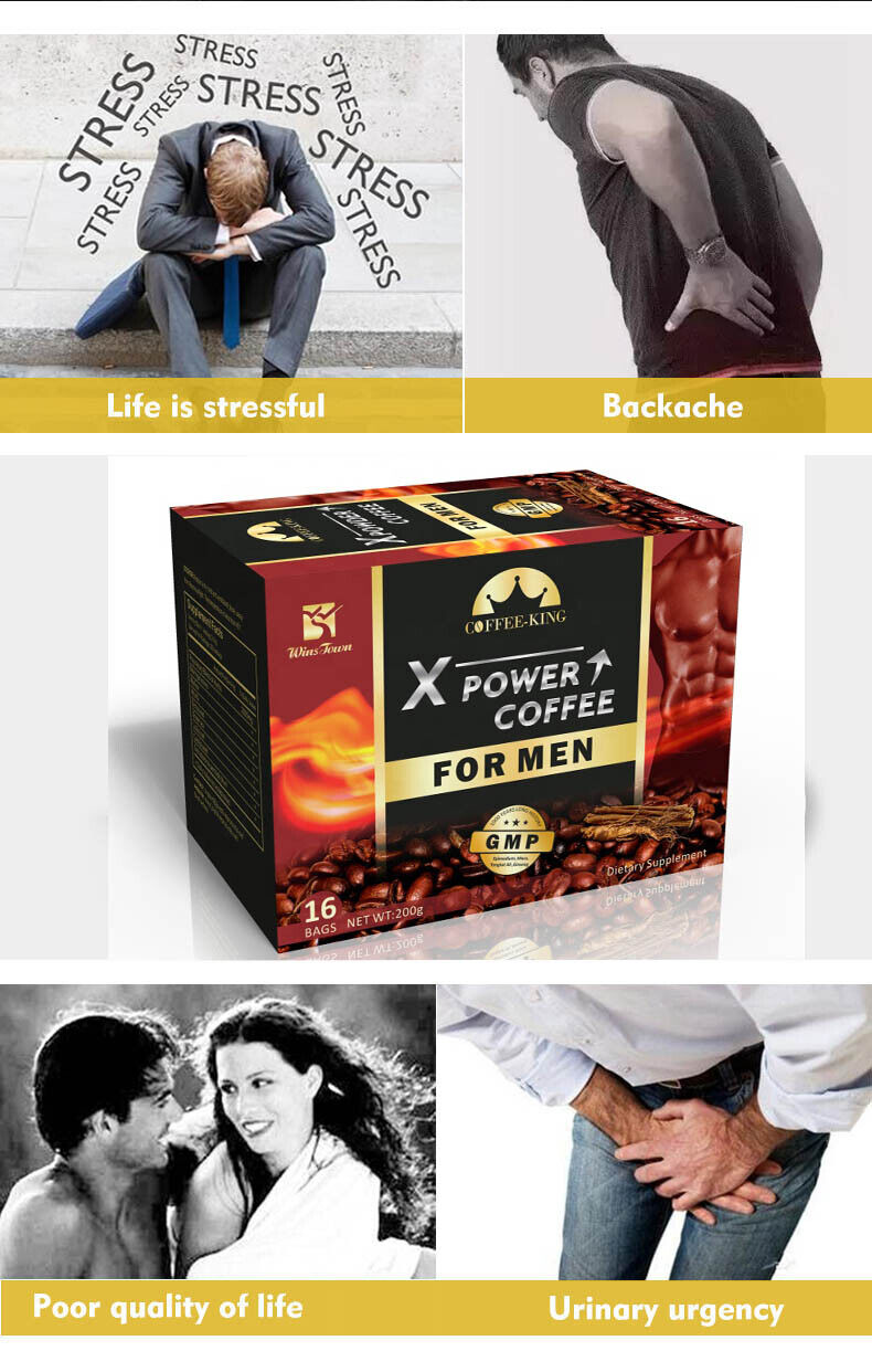 Man X-power Kaffee Custom Maca Bio Kräuter Instant Black Coffee 200g