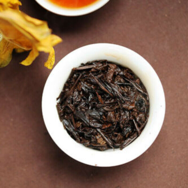PU'ER TEA Lao Man E Pu-erh Tea Brick 500g Ripe Puer Traditional Pu'er Tea