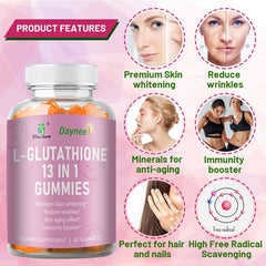L-Glutathione 13 in 1 Gummies Immunity Booster 60 Gummies