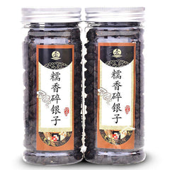 200g/can Tea Fossil Crushed Silver Cooked Tea Glutinous Rice Fragrance Pu'er Tea