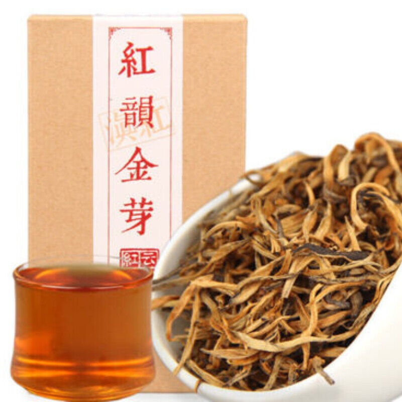 HelloYoung Dianhong Gold Bud Red Rhyme Dian Hong Natural Tea Jin Ya Chinese Black Tea 70g