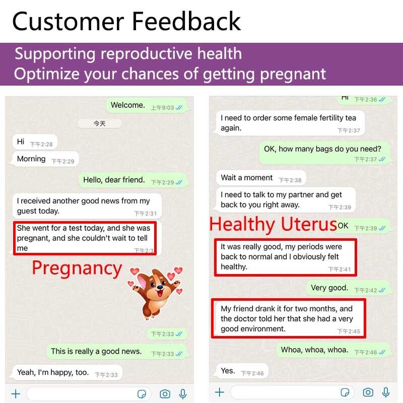 Female Fertility Fibroid Tea Herbal Teabag Factory Womb Detox Tea