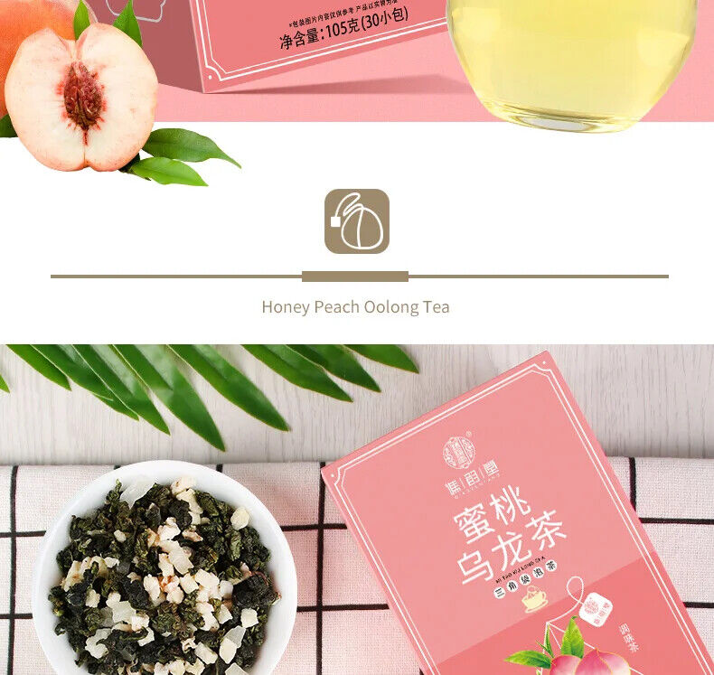 Honey Peach Oolong Tea Healthy Herb Tea Bag 150g/30 Bags