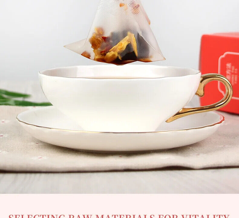 Black Sugar Red Date Ginger Silk Tea Healthy Herb Tea Bag 240g/20 Bags