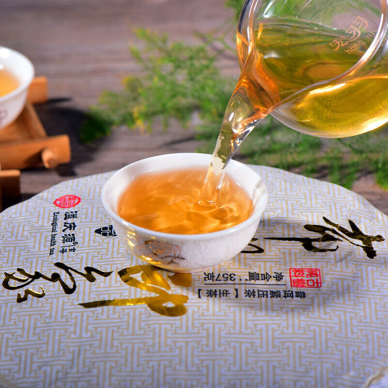 Aged Pu'er Raw Tea Pressed Tea Cake  Natural Old  Puerh Green Tea 357g/12.59oz
