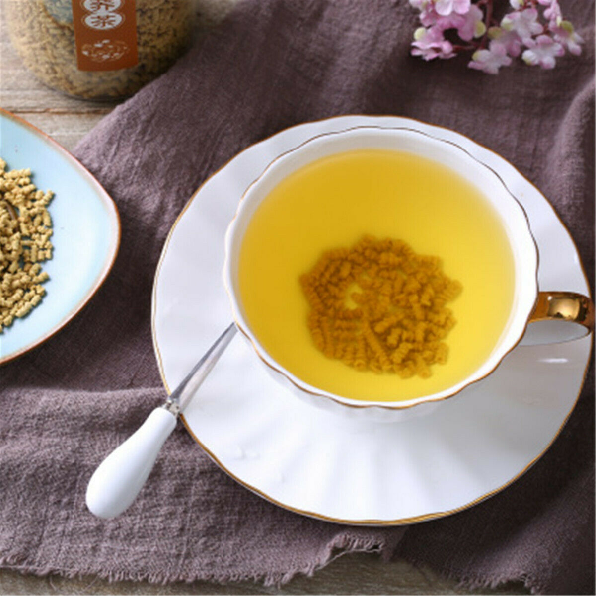 HelloYoung Roasted Natural Tartary Buckwheat Tea Green Tea Loose Leaf Organic Herbal Tea