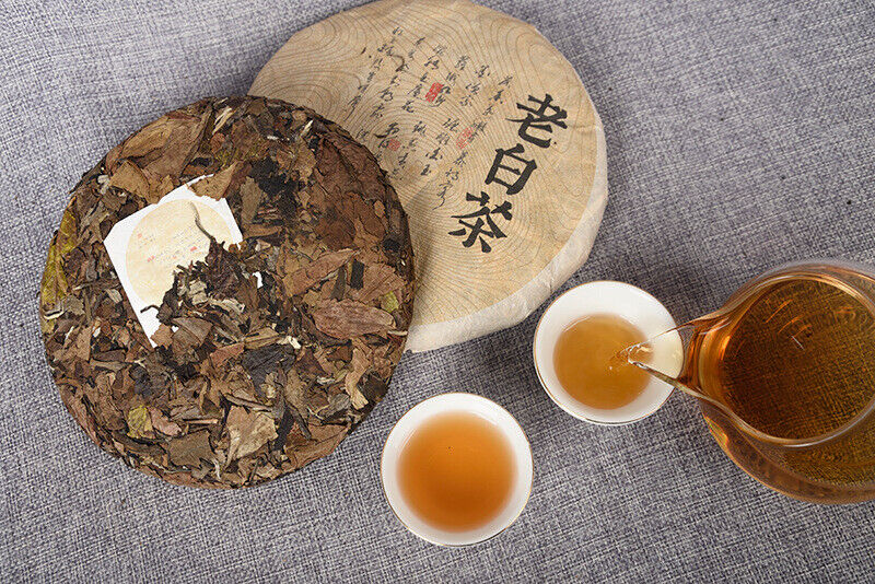 HelloYoung 357g Yunnan White Tea Jujube Fragrance Big Leaf Ancient White Tea Cake
