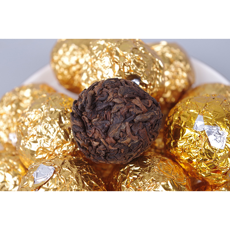 Dragon Pearl Puerh Loose Tea Golden Bud Dragon Pearl Ancient Tree Ripe Tea 500g