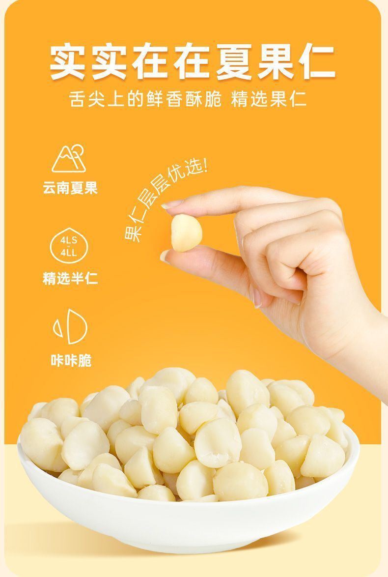 Premium Shelled Macadamia Nuts - Crunchy Nutritious Snack Gift Box