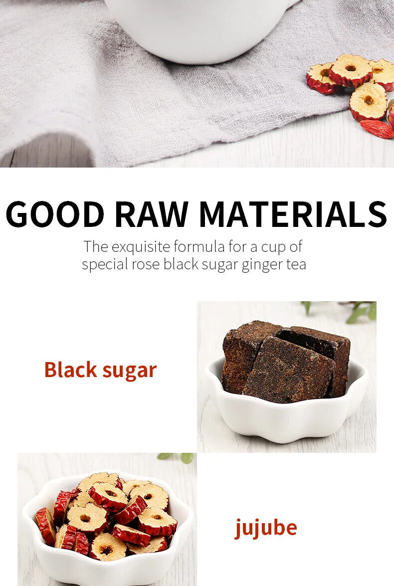 Rose Black Sugar Ginger Tea Healthy Herb Tea Bag 250g/8.8oz