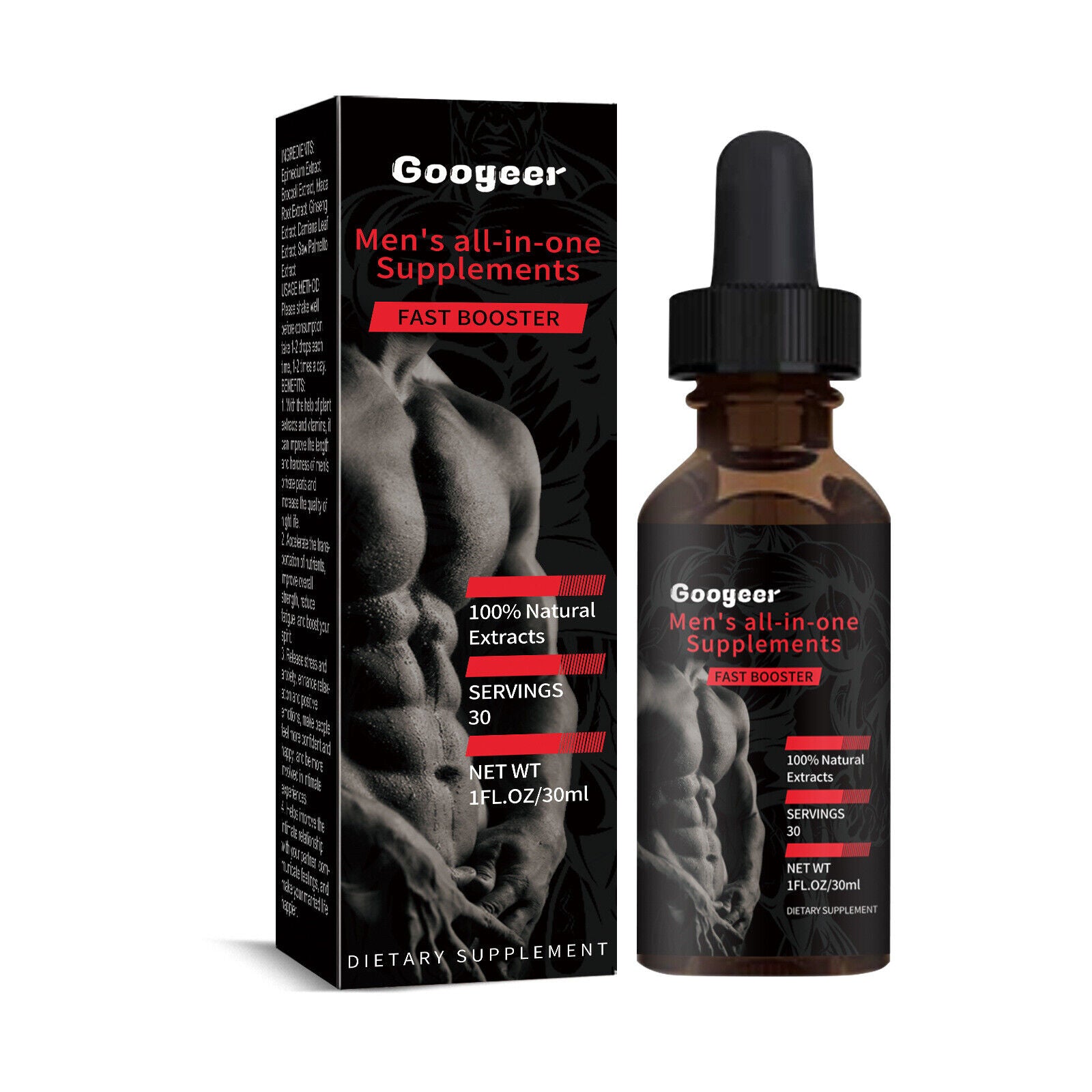 Men’s All-In-One Supplements Men's Multi-Active Easy to absorb  30ml*3pcs