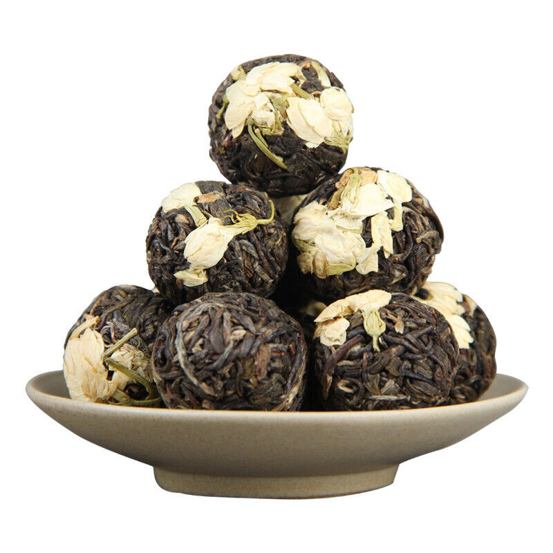 HelloYoung Ancient Tree Flower Pu-erh Tuocha  Yunnan Jasmine Pu'er Dragon Ball Raw Tea 500g