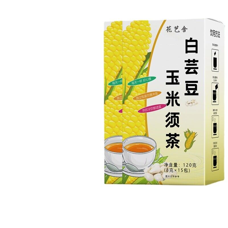 White kidney bean and corn beard tea stay up late tea tea bag infusion tea 60g