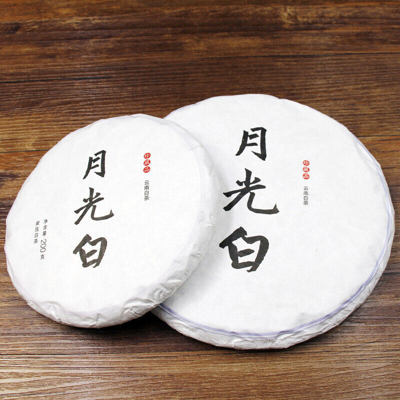 Aged Pu'er Green Tea Healthy Drink 200g Moonlight White Pu-Erh Tea Cake