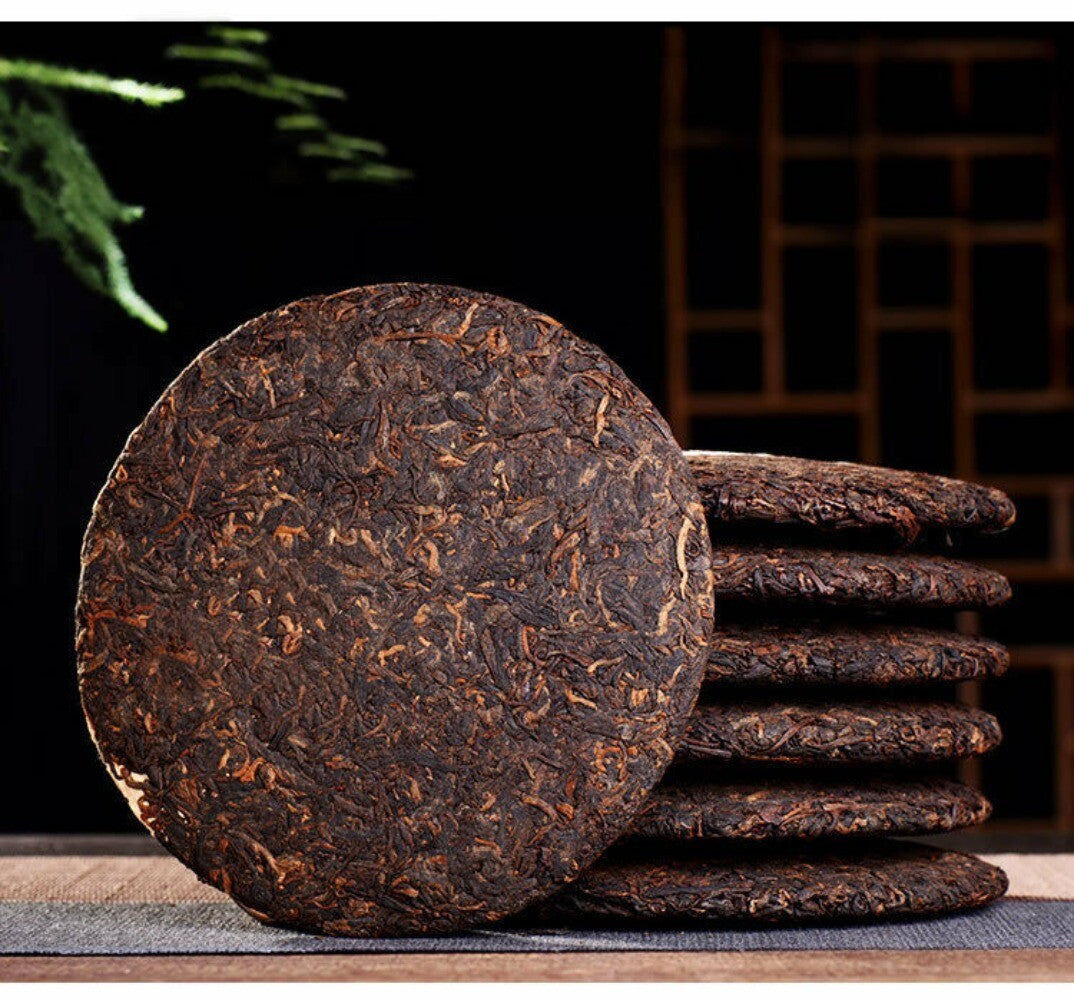 2022 Menghai Heaven Earth 726 Puer Tea Cake Ripe Pu-erh Pu'er Puerh Shu 357g