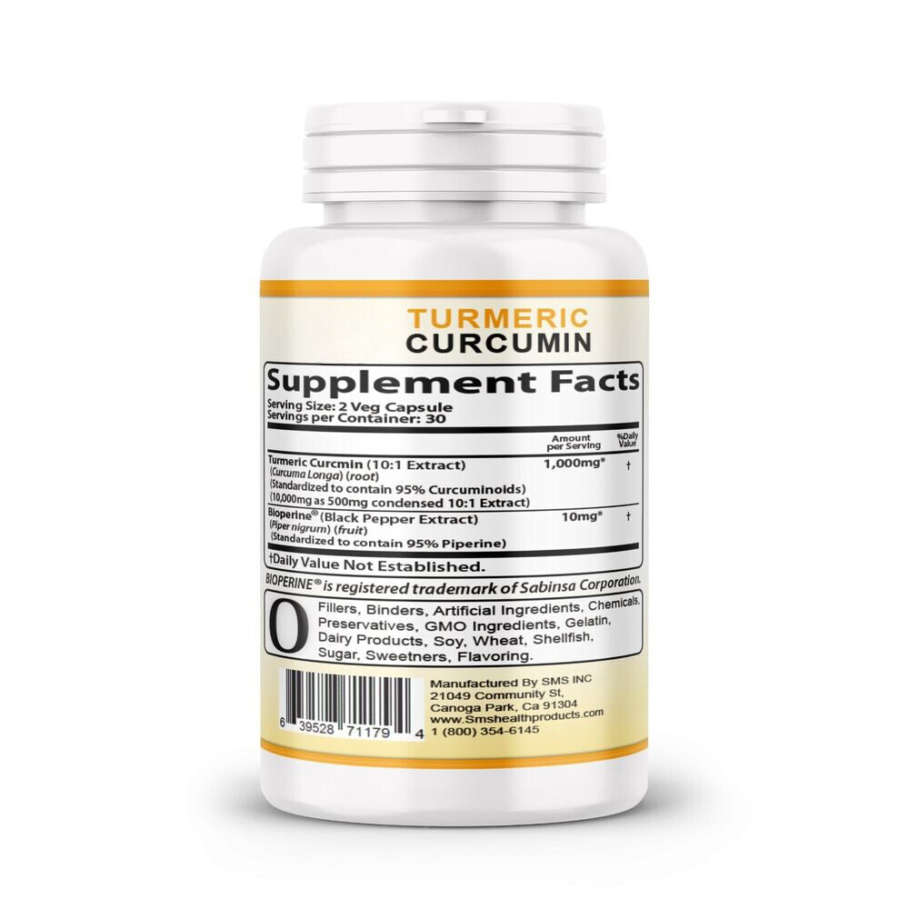 TURMERIC 95% CURCUMIN 10,000mg EXTRACT TUMERIC BLACK PEPPER ANTIOXIDANT BEST
