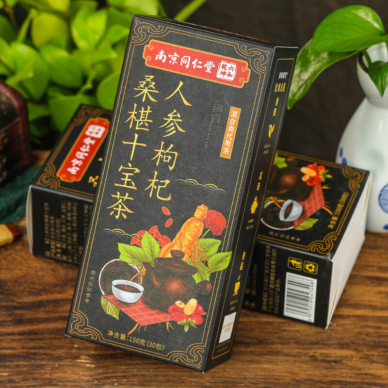 Ginseng, Wolfberry, Mulberry, Ten Treasures Tea, Bagged Tea, Maca Tea, Yizhi Ren