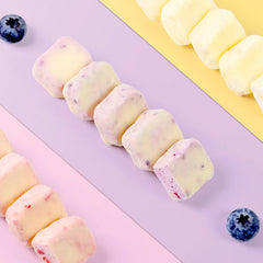3 Bags Freeze-Dried Yellow Peach with Nuts & Yogurt Cubes 45g Office Snack