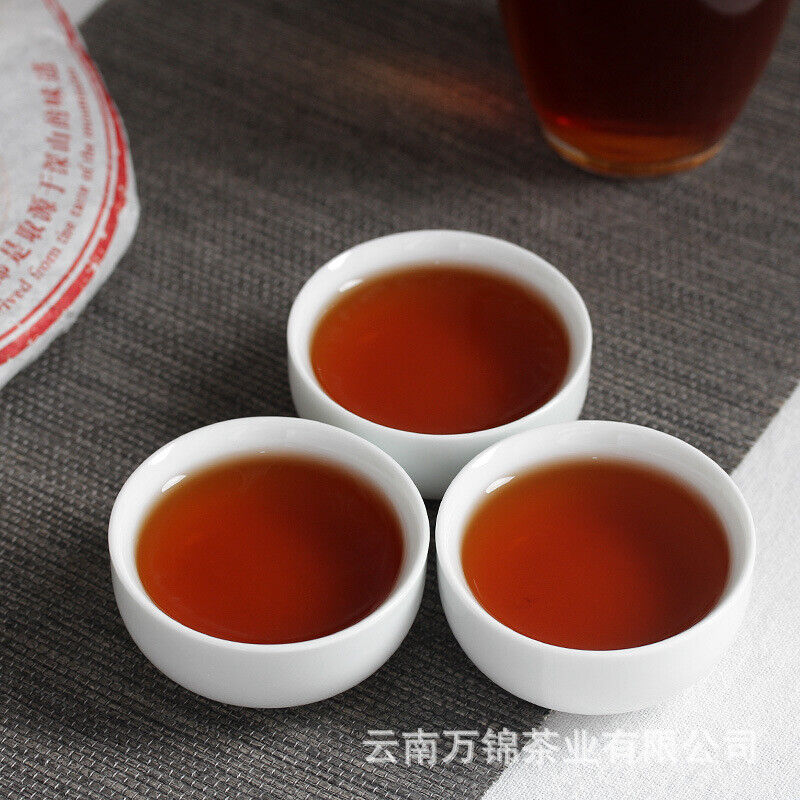 Jingmai Pu'er Tea Cake Golden Buds Ripe Tea Yunnan Seven Seeds Cake Tea 357g