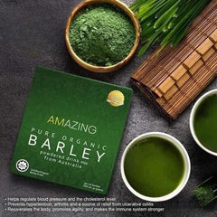 5 BOXES Pure Organic Barley Powdered Drink Mix - FREE SHIPPING