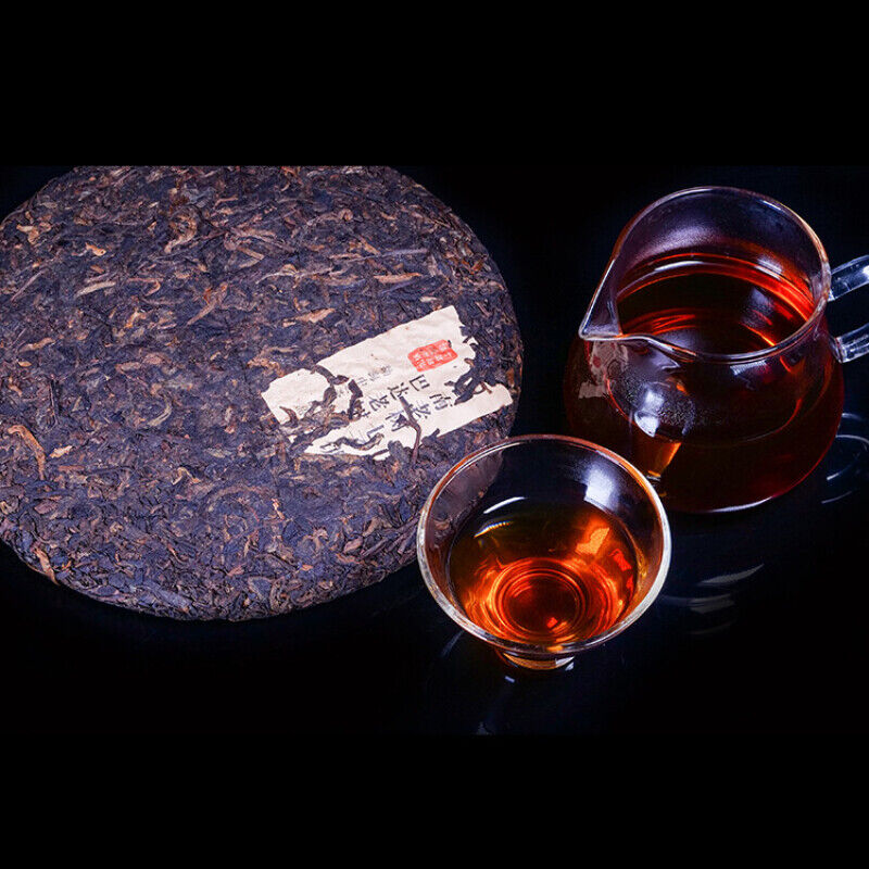 357g/12.59oz Jujube Fragrant Pu'er Ripe Tea Menghai Pu'er Tea Cooked Cake