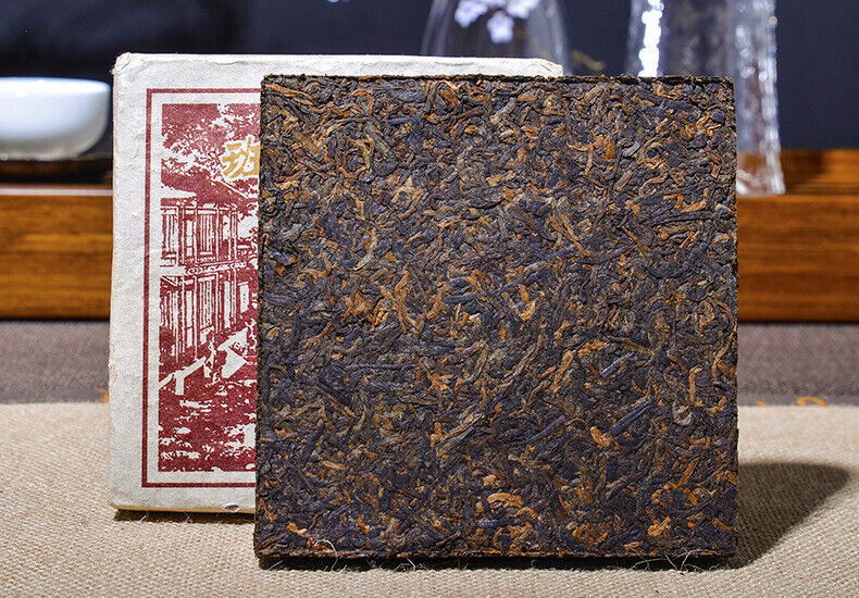 Banzhang Ripe Tea 250g Pu'er Tea Ripe Tea Brick Tea Pu'er Ripe Tea Brick