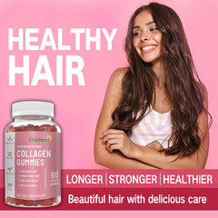 Biotin Vitamin C Collagen Gummies Nails Hair Skin Beauty 60 Vegan Capsules