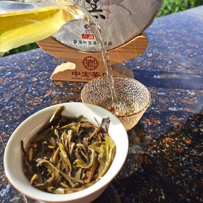 357g Hohe Qualität Cha Tee Zhonghong Yin Ma Hei Antiker Baum Top Grade Pu'er Tee