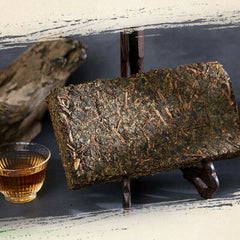 300g Special Made Yiyang Anhua Dark Tea Hei Cha Fu Tea Brick Hunan Fu Tea Fucha