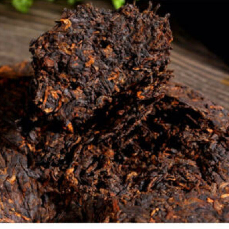Ripe Pu-erh Heaven Earth Menghai Royal Golden Buds Old Arbor King Tea 357g